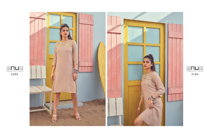 NU Progressively Indian Vol 21 Rayon Slub Fancy Stylish Kurtis