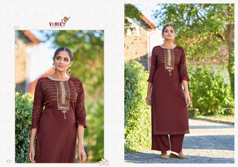 Vamika Naaz Vol 3 Viscose Silk Fancy Readymade Kurti