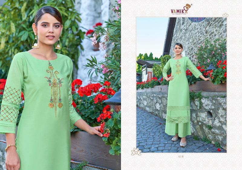 Vamika Naaz Vol 3 Viscose Silk Fancy Readymade Kurti