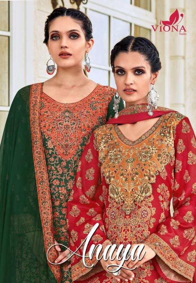 Viona Anaya Pashmina Pure Woollen With Digital Print Salwar Suit