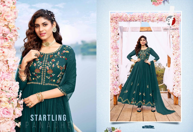 Anju Fabrics Wedding Masti Georgette Designer Ready Made Wedding Wear Salwar Kameez