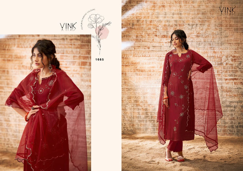 Zia By Vink Dno 1661 To 1666 Heavy Georgette stylish Designer Party Wear Kurti