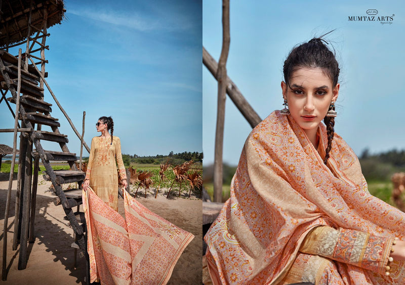 Mumtaz Arts Samah Pure Lawn cotton With Embroidery Work Stylish Designer Party Wear salwar Kameez