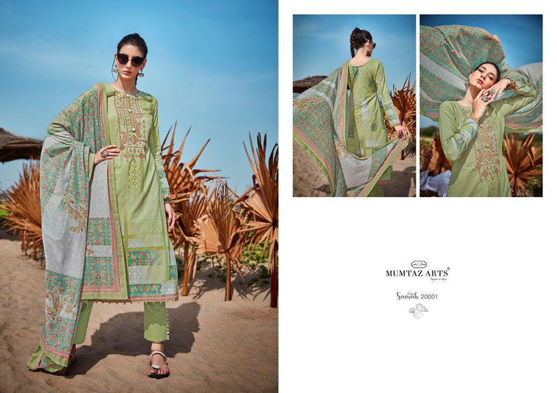 Mumtaz Arts Samah Pure Lawn cotton With Embroidery Work Stylish Designer Party Wear salwar Kameez