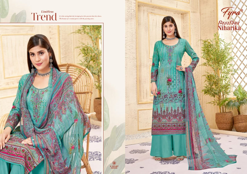 Fyra Niharika Pure Cambric Cotton with Embroidery Work Stylish Designer Casual Look Salwar Suit