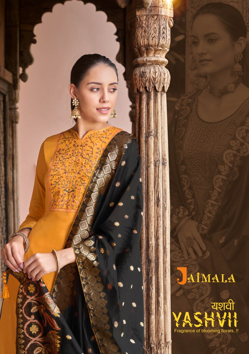 Jaimala Yashvi Jam cotton With Heavy Embroidery Work Stylish Designer Fancy Printed Salwar Suit