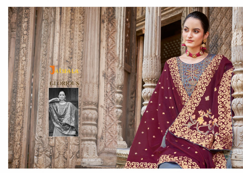 Jaimala Yashvi Jam cotton With Heavy Embroidery Work Stylish Designer Fancy Printed Salwar Suit