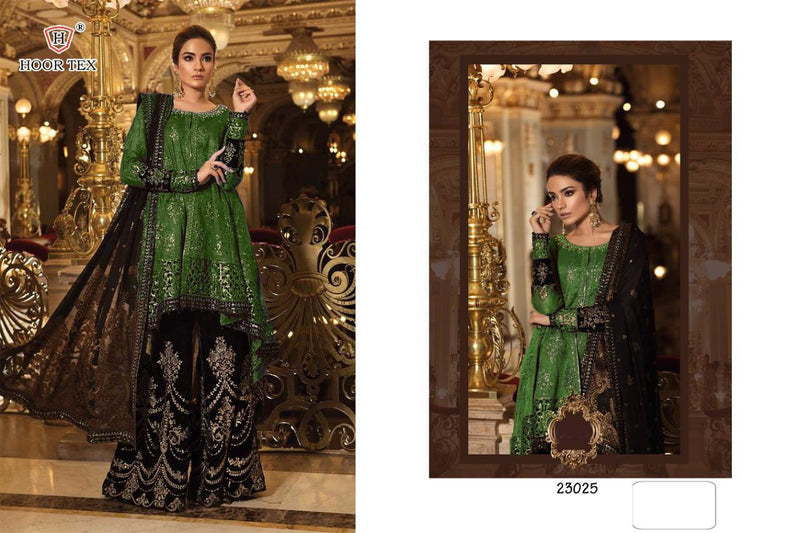 Hoor Tex Dno 23025 A Fox Georgette With Heavy Embroidery Pakistani Style Salwar Kameez