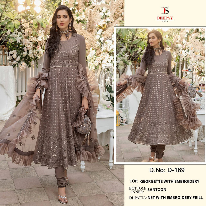 Deepsy Suit Dno 169 Georgette Stylish Party Wear Designer Salwar Suit