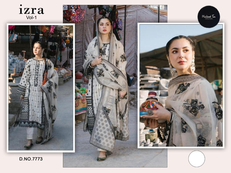 Izra Dno 7773 Cambric Cotton Stylish Designer Casual Wear Salwar Kameez