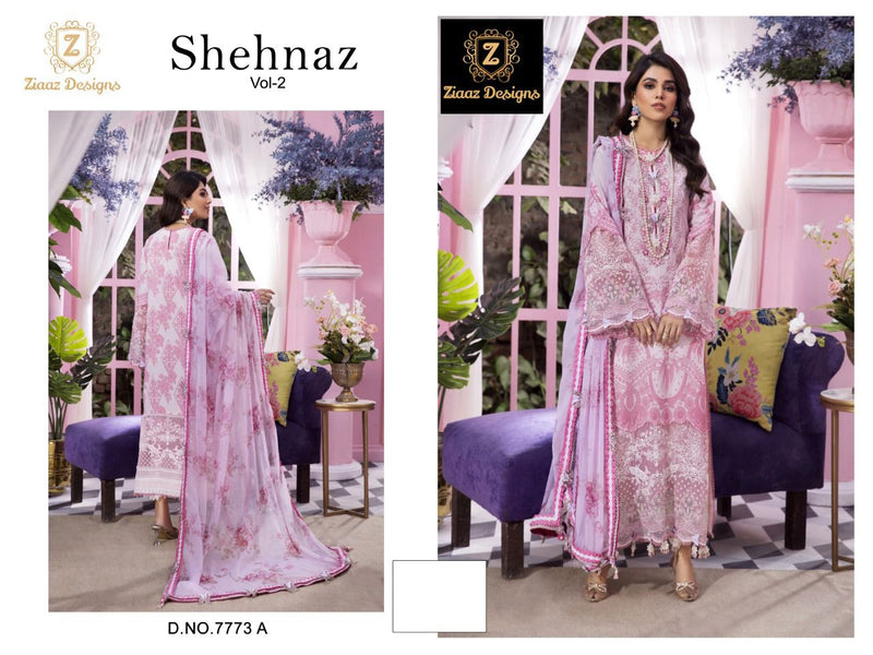 Ziaaz Designs Shehnaz Vol 2 Cotton Printed Stylish Designer Wear Salwar Kmaeez