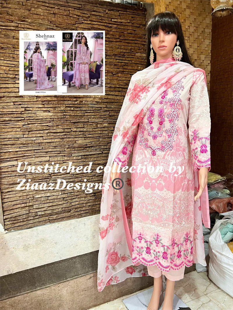 Ziaaz Designs Shehnaz Vol 2 Cotton Printed Stylish Designer Wear Salwar Kmaeez