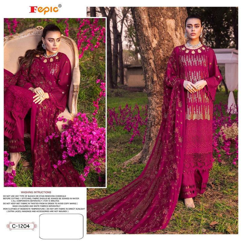 Fepic Rosemeen Dno C 1204 Faux Georgette Stylish Designer Party Wear Salwar Kameez