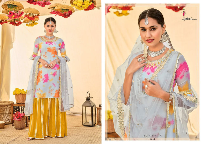 Eba Lifestyle Bandhan Georgette with Digital Printed Stylish Designer Festival Wear Salwar Kameez