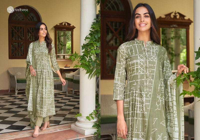 Sadhana Aasmani Cotton Digital Printing Stylish Designer Casual Wear Salwar Suit