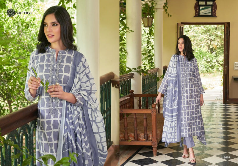 Sadhana Aasmani Cotton Digital Printing Stylish Designer Casual Wear Salwar Suit