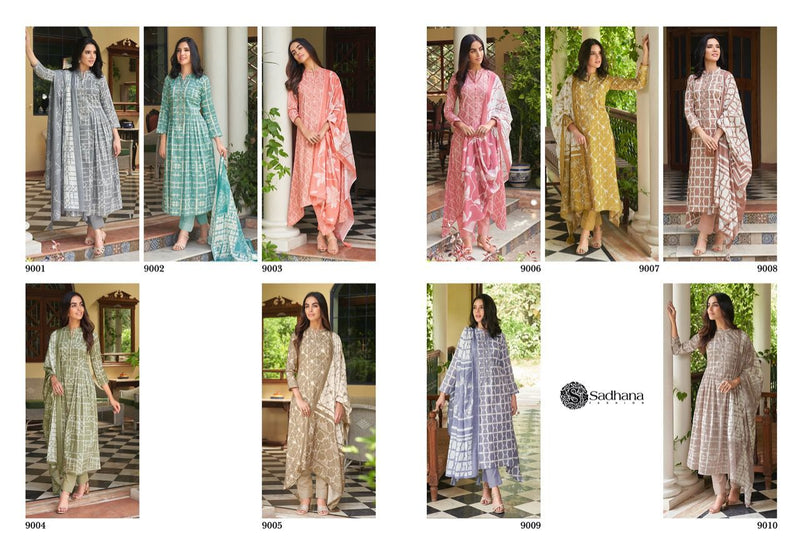 Sadhana Aasmani Cotton Digital Printing Stylish Designer Casual Wear Salwar Suit