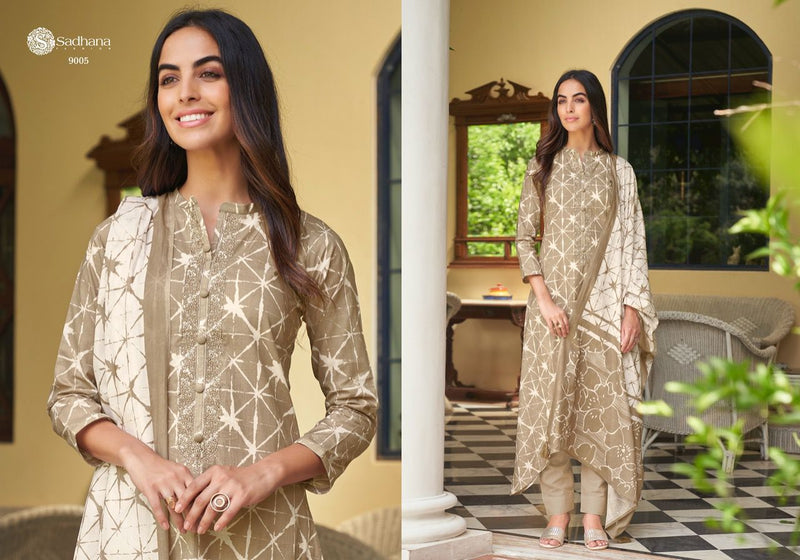 Sadhana Aasmani Cotton Digital Printing Stylish Designer Casual Wear Salwar Suit