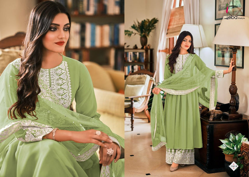 Eba Lifestyle Dil Noor Georgette With Embroidery Work Stylish Designer Wear Kurti