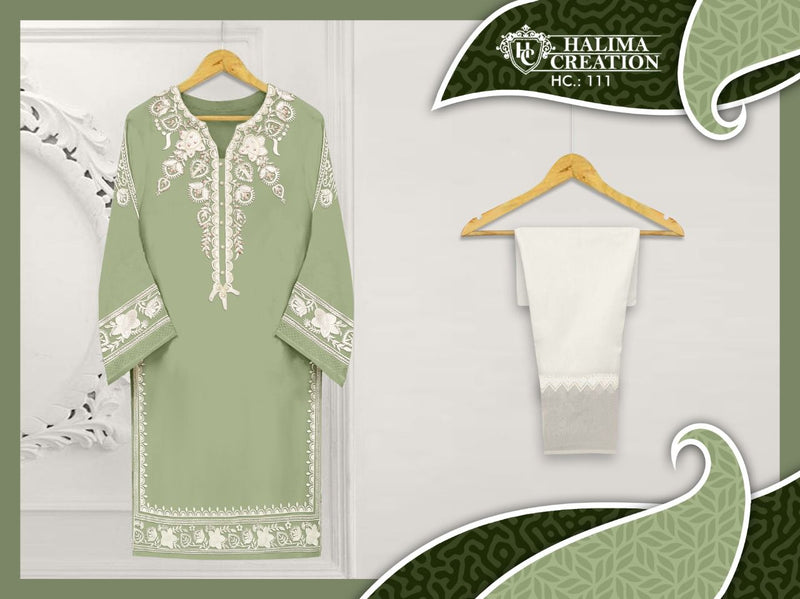 Halima Creation Dno 111 A Georgette With Embroidery Stylish Designer Wear Kurti