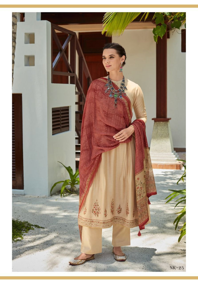 Varsha Naksh Monga Silk With Embroidered Designer Stylish Salwar Suit