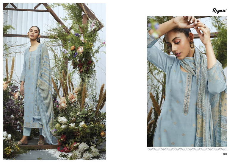 Reyna Maia Cotton Jaquard With Hand Work Stylish Designer Wear Salwar Suit