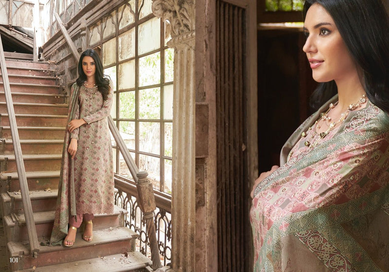 PRM  Trendz Rosemeen Cotton With Embroidered Stylish Designer Printed Wear Salwar Suit