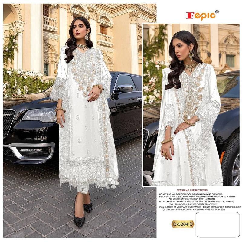 Fepic Rosemeen 5204 D Georgette With Embroidered Stylish Designer Party Wear Salwar Suit