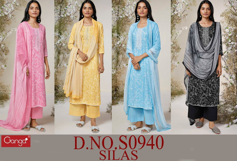 Silas Ganga Dno S0940 Cotton Stylish Designer Casual Wear Salwar Suit