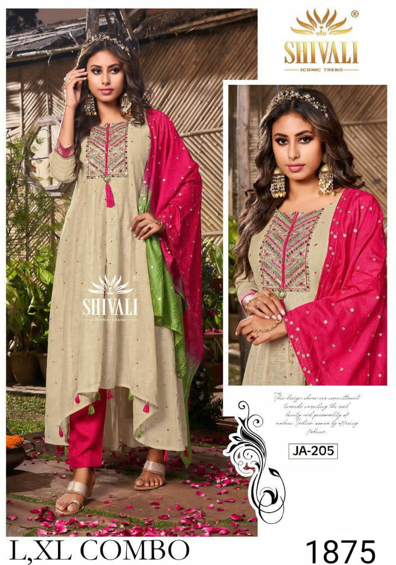 Shivali Ja 205 Fancy Stylish Designer Gorgeous Look Festival Wear Kurti