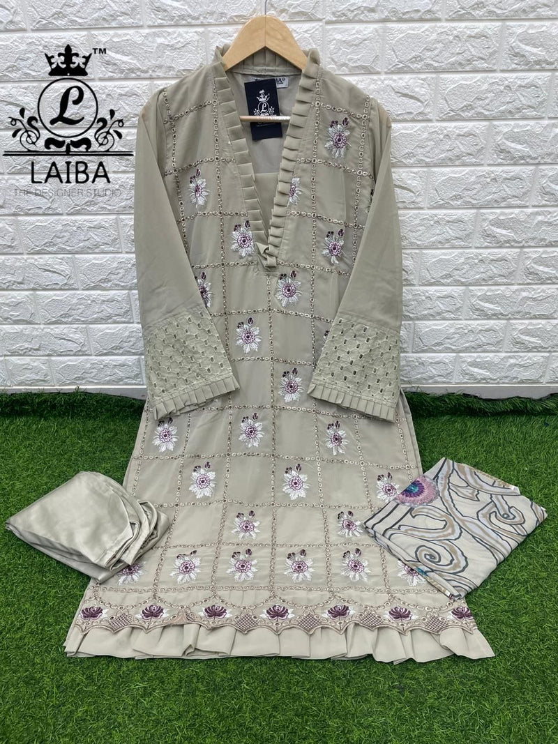 Laiba Designer Dno Vol 122 Georgette With Heavy Embroidery Work Stylish Designer Pret Kurti