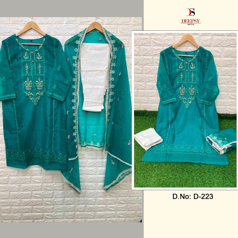 Deepsy Suit Dno D 223 Pure Cotton With Embroidery Work Stylish Designer Pakistani Party Wear Pret Kurti