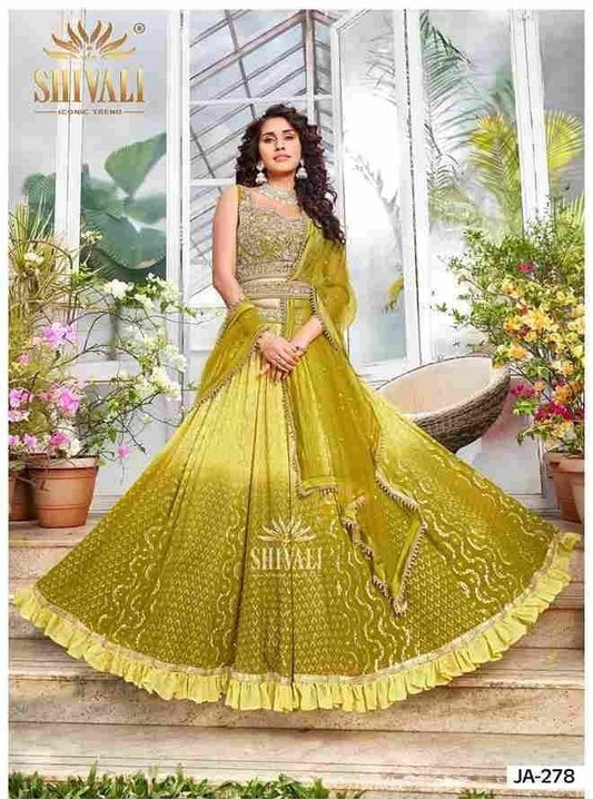 S4u Shivali Dno Ja 278 Fancy With embroidery Work Stylish Designer Wedding Wear Indo Western