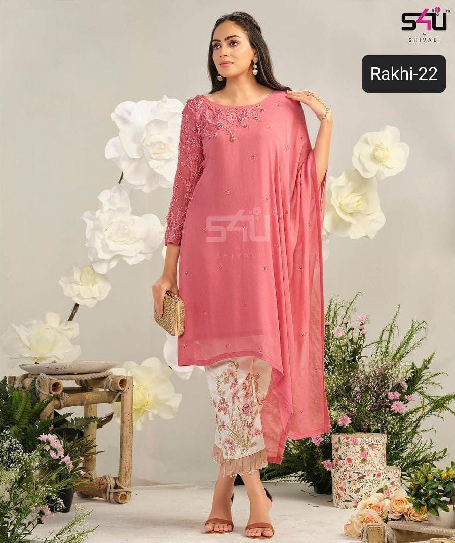 S4u Shivali Rakhi 22 Fancy Stylish Designer Festive Wear Casual Look Long Kurti