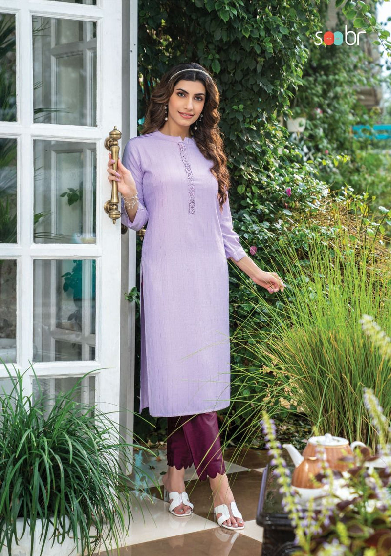 Soobr Rose Noire Rayon Stylish Designer  casual Wear Kurti