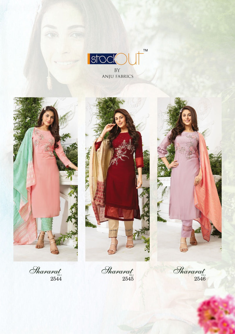 Af Fashion Shararat Vol 3 Pure Viscose With Heavy Hand Work Stylish Designer Festive Wear Fancy Kurti