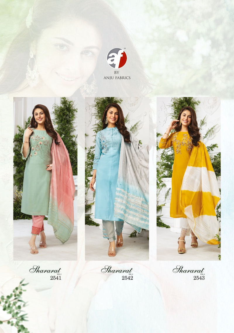 Af Fashion Shararat Vol 3 Pure Viscose With Heavy Hand Work Stylish Designer Festive Wear Fancy Kurti