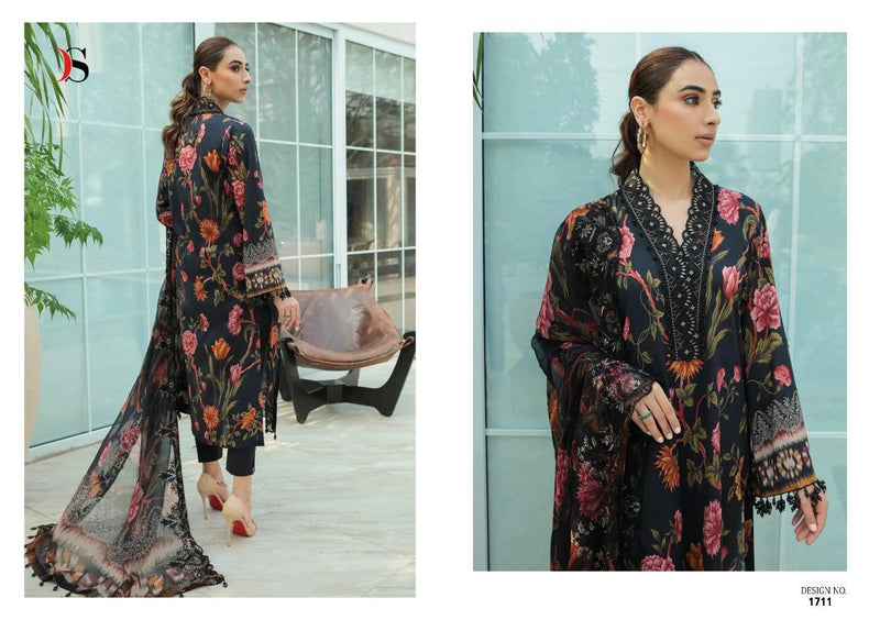 Deepsy Suit Chunari Lawn Pure Cotton With Embroidery Work Stylish Designer Party Wear Salwar Suit