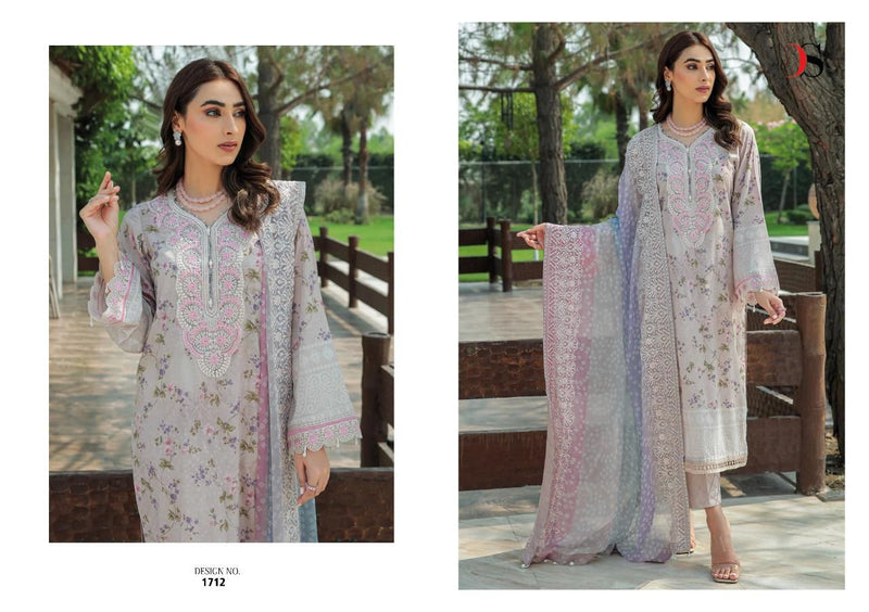 Deepsy Suit Chunari Lawn Pure Cotton With Embroidery Work Stylish Designer Party Wear Salwar Suit