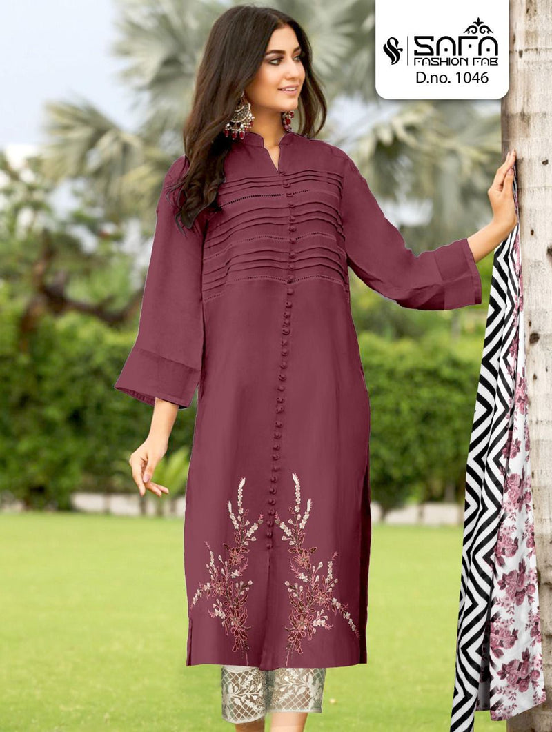 Safa Fashion Dno 1046 Georgette With Heavy Embroidery Work Stylish Designer Casual Wear Pret Kurti