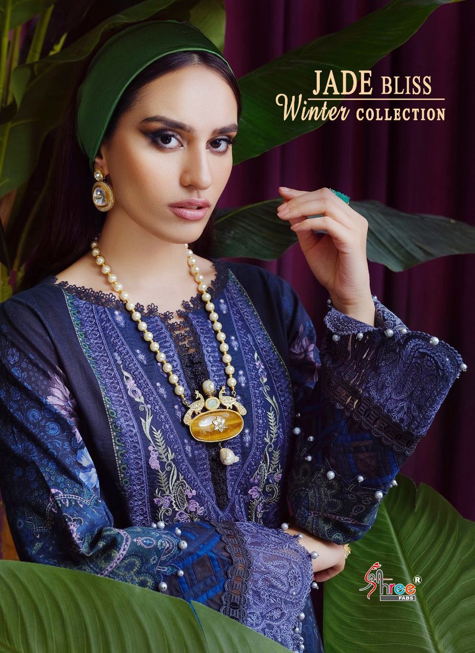 Shree Fabs Jade Bliss Winter Collection Pashmina With Embroidery Work Salwar Kameez