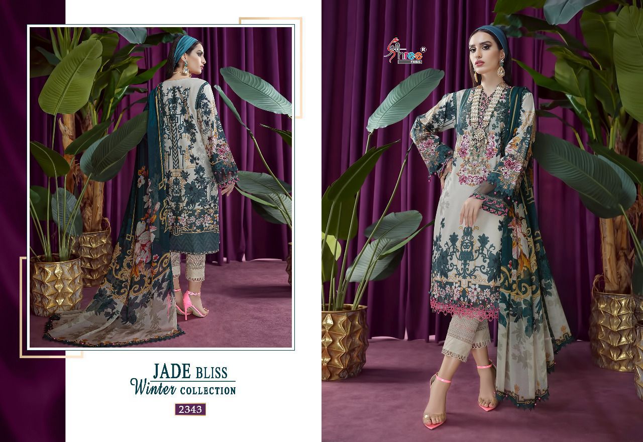 Shree Fabs Jade Bliss Winter Collection Pashmina With Embroidery Work Salwar Kameez