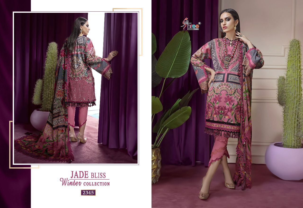 Shree Fabs Jade Bliss Winter Collection Pashmina With Embroidery Work Salwar Kameez