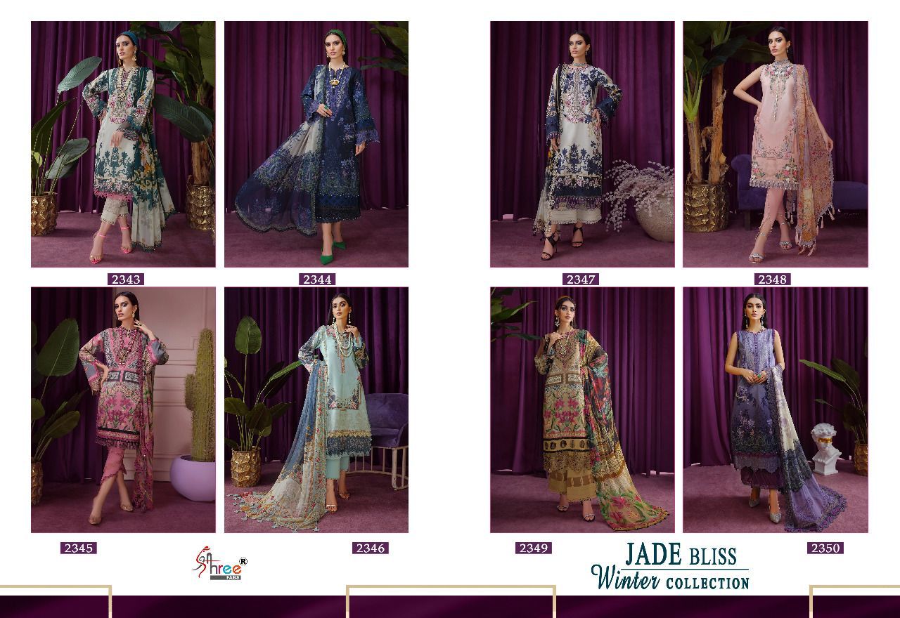 Shree Fabs Jade Bliss Winter Collection Pashmina With Embroidery Work Salwar Kameez