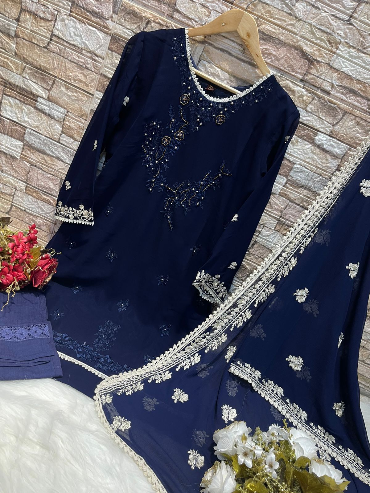 Deepsy Suit Dno 238 Ready Made Collection Georgette With Embroidery Work Stylish Pret Kurti