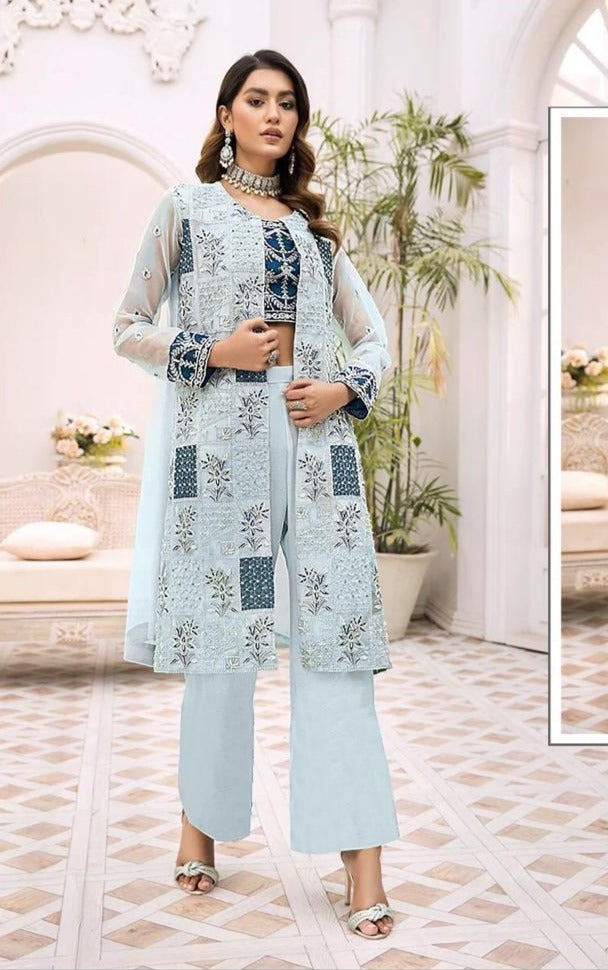 Fepic Rosemeen Net With Heavy Embroidery Work Stylish Designer Party Wear Salwar Kameez