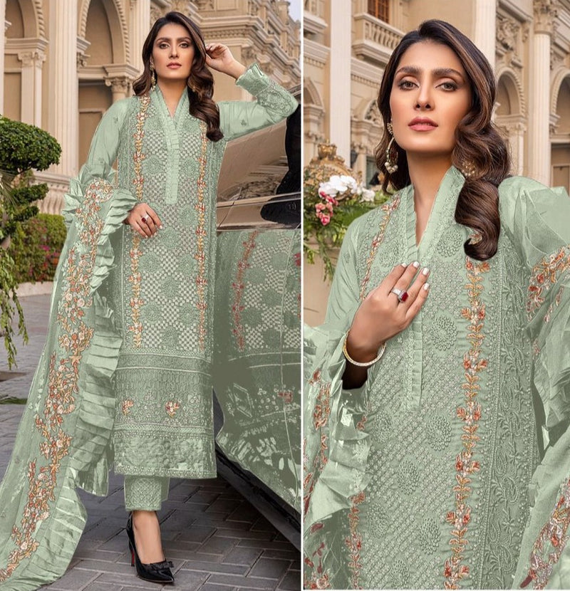 Deepsy Suit Dno 143 B Georgette With Nazmin Embroidery Work Stylish Designer Salwar Kameez