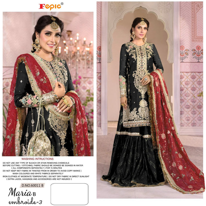 Fepic Suit Rosemeen Dno 60011 B Organza With Hand Work Stylish Designer Wedding Wear Salwar Kameez