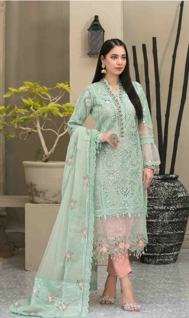 Fepic Rosemeen Dno 1217 A Butterfly Net With Heavy Embroidery Work Stylish Designer Pakistani Fancy Salwar Kameez