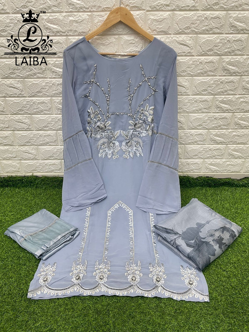 Laiba Dno Am Vol 127 Georgette With Heavy Beautiful Work Stylish Designer Casual Wear Pret Kurti